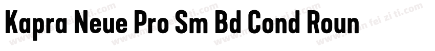 Kapra Neue Pro Sm Bd Cond Rounded字体转换